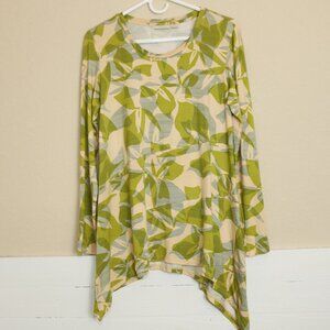 LOGO Lori Goldstein Womens Long Sleeve Casual Basic Tunic Top Blouse Size Medium